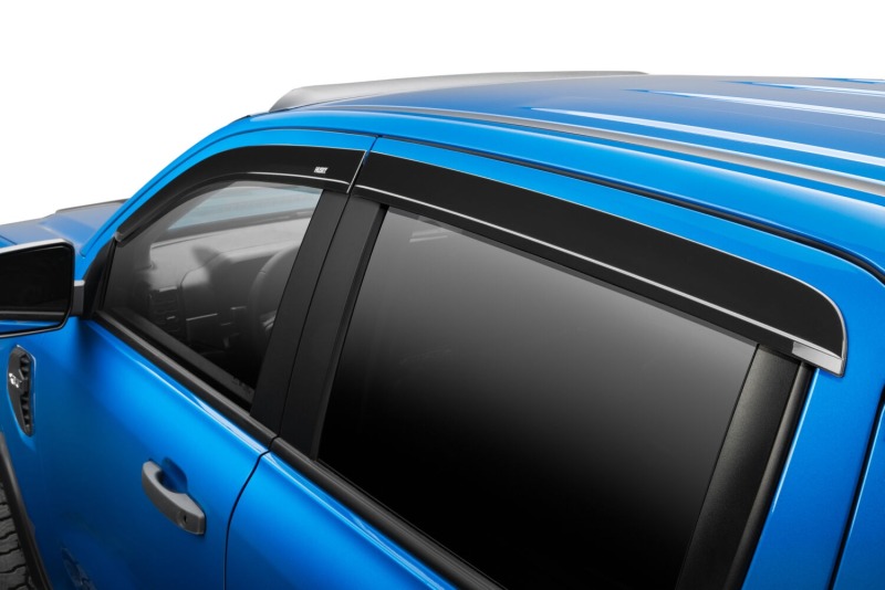 Ford Ranger SuperCrew Ventvisor - Husky Liners - Low Profile - Smoke - `19-`25